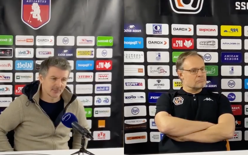 Tero Lehterä a Timo Saarikoski po zápase v Košiciach 